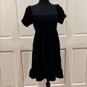 Juicy Couture Black Terry Dress/Beach coverup